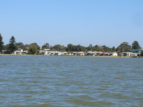 A view of Milang from the lake.