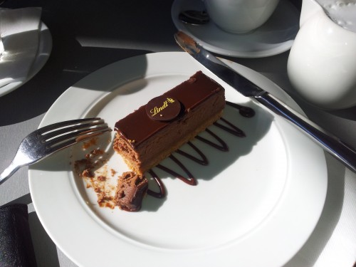 My indulgence at the Lindt Chocolate Cafe.  